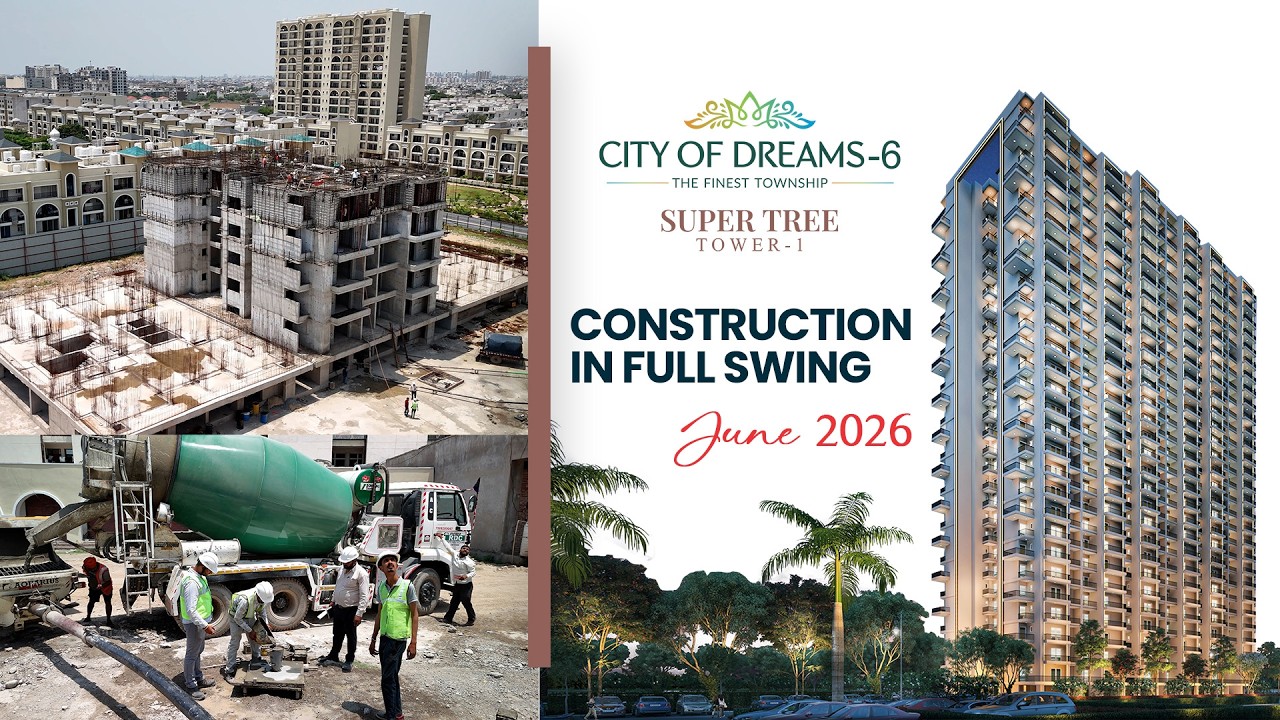 City of Dreams-6 | Supertree Tower-1 |  Construction Update 2026 | Premium 2 BHK Homes in Mohali