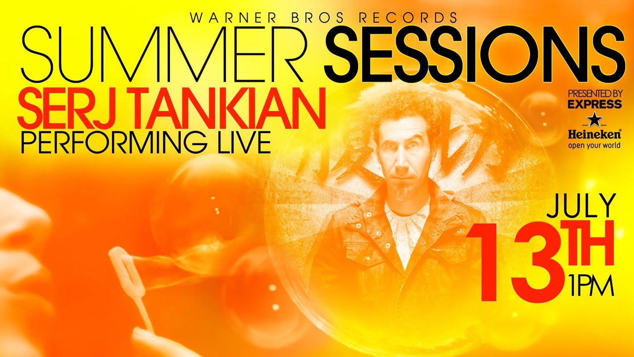 Serj Tankian at WBR's Summer Sessions Concert Series - Live Stream on Friday, July 13th at 1 pm PST