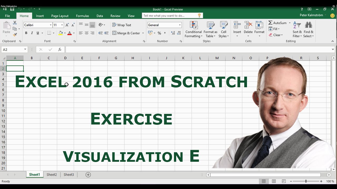 Excel 2016 from Scratch. Exercise - Visualization E