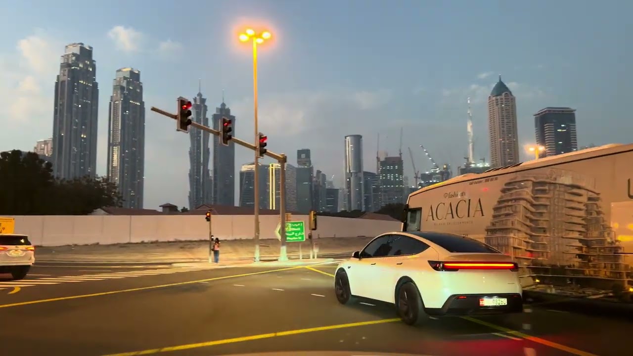 Night drive Dubai Drive 🇦🇪 | Al Quoz to Jumeirah 3 | Smooth City Drive | 4K 60FPS 8 March 2026
