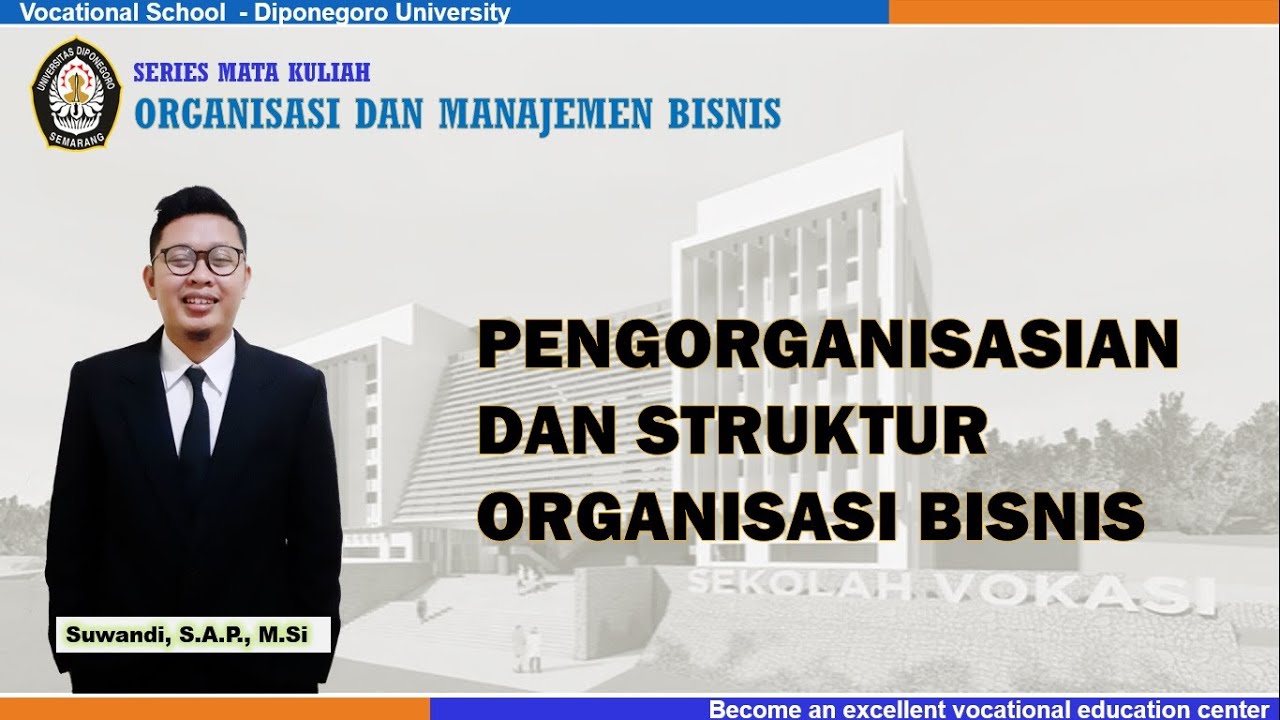 MK Organisasi dan Manajemen Bisnis - Pengorganisasian dan Struktur Organisasi Bisnis