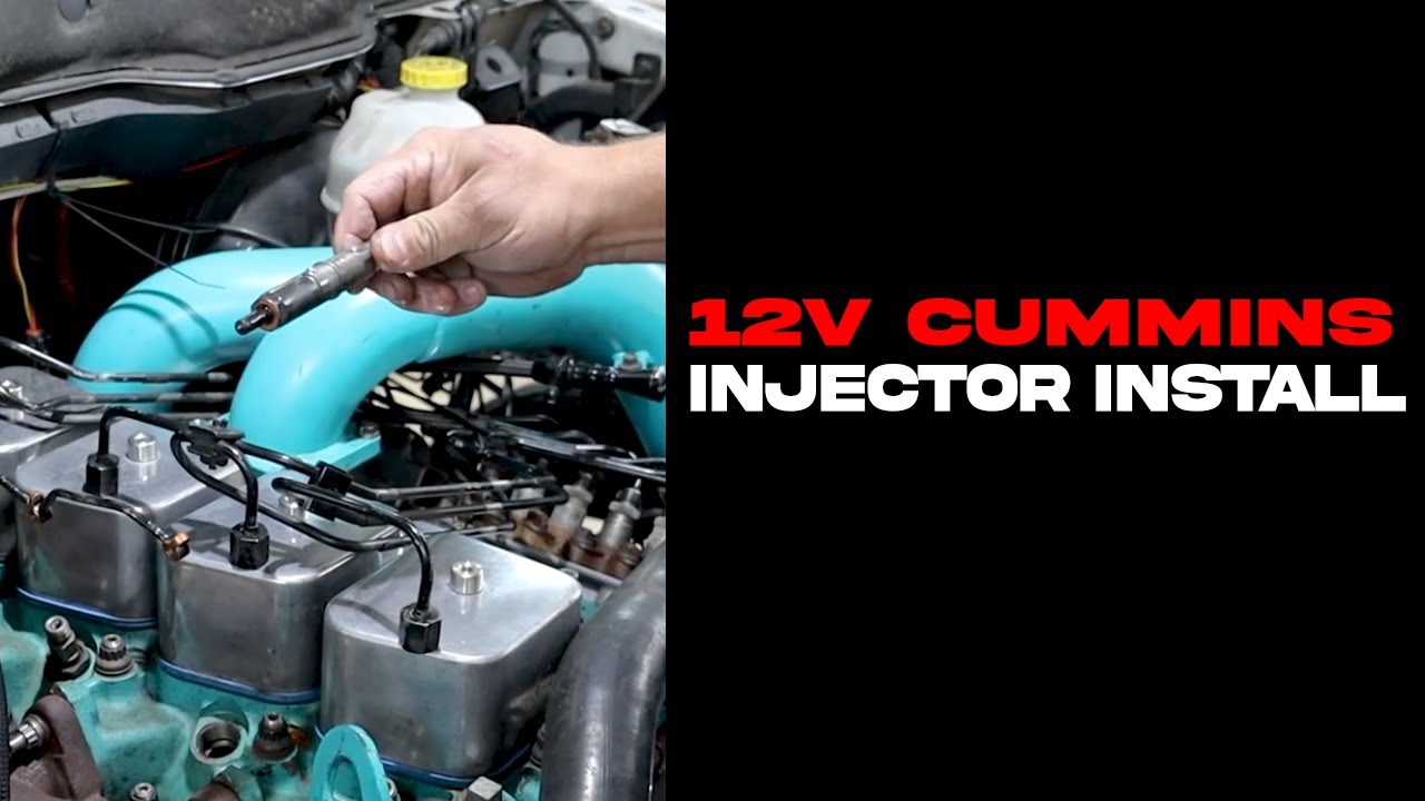 Установка 12-клапанной форсунки Cummins