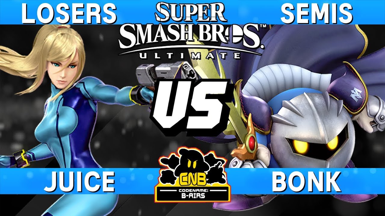Smash Ultimate Tournament Match - Juice (Zero Suit Samus) vs Bonk (Meta Knight) - CN:B-Airs 167 LS
