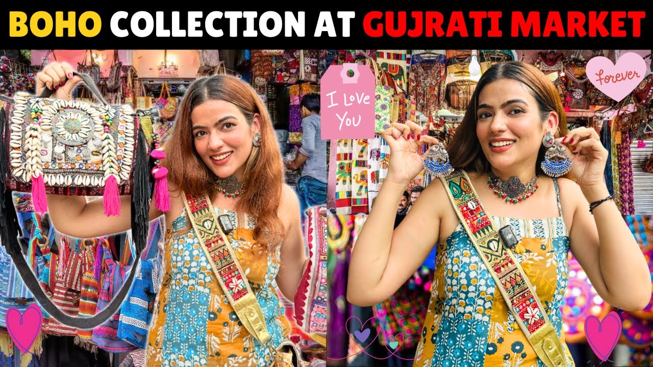 ULTIMATE BOHO BAGS, SILVER JEWELRY AT GUJRATI LANE MARKET #janpathmarketdelhi