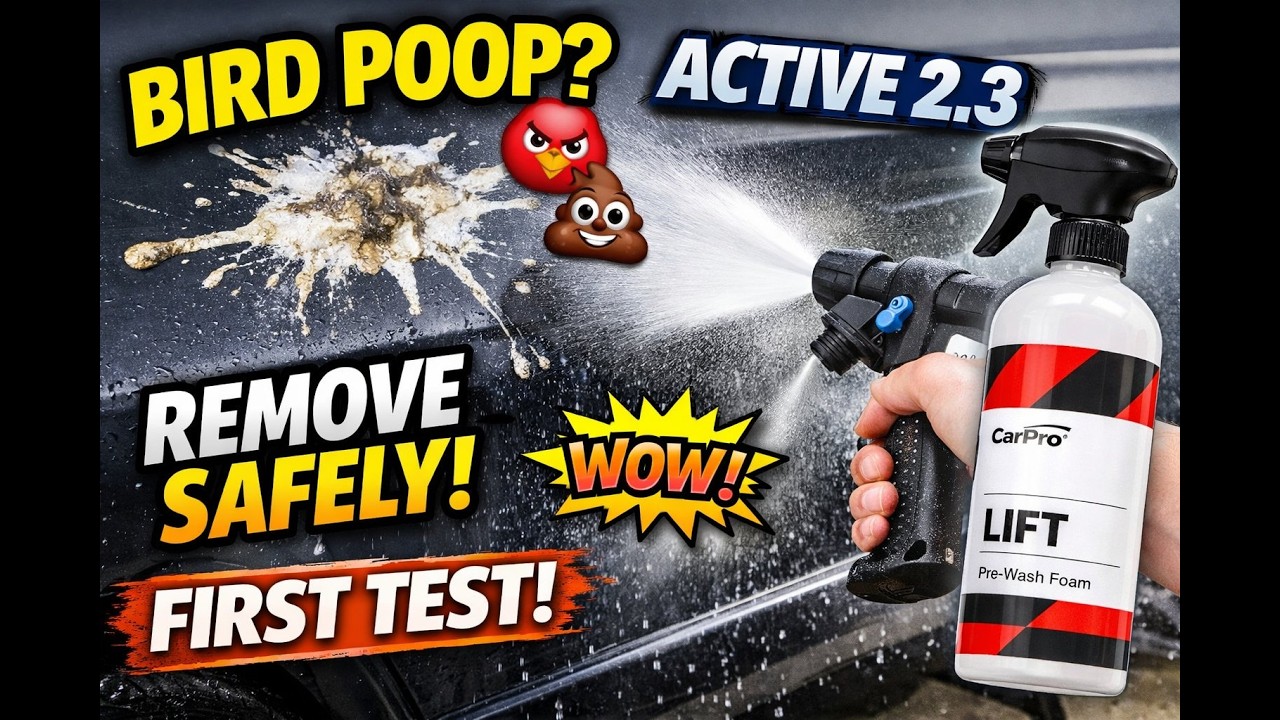 Removing Bird Poop Safely! 🐦💩 | First Test of My Active 2.3 Pressure Washer + CarPro Lift