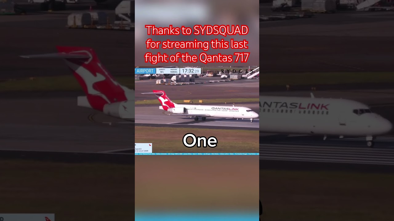 Final Qantas 717 flight #aviation #sydsquad