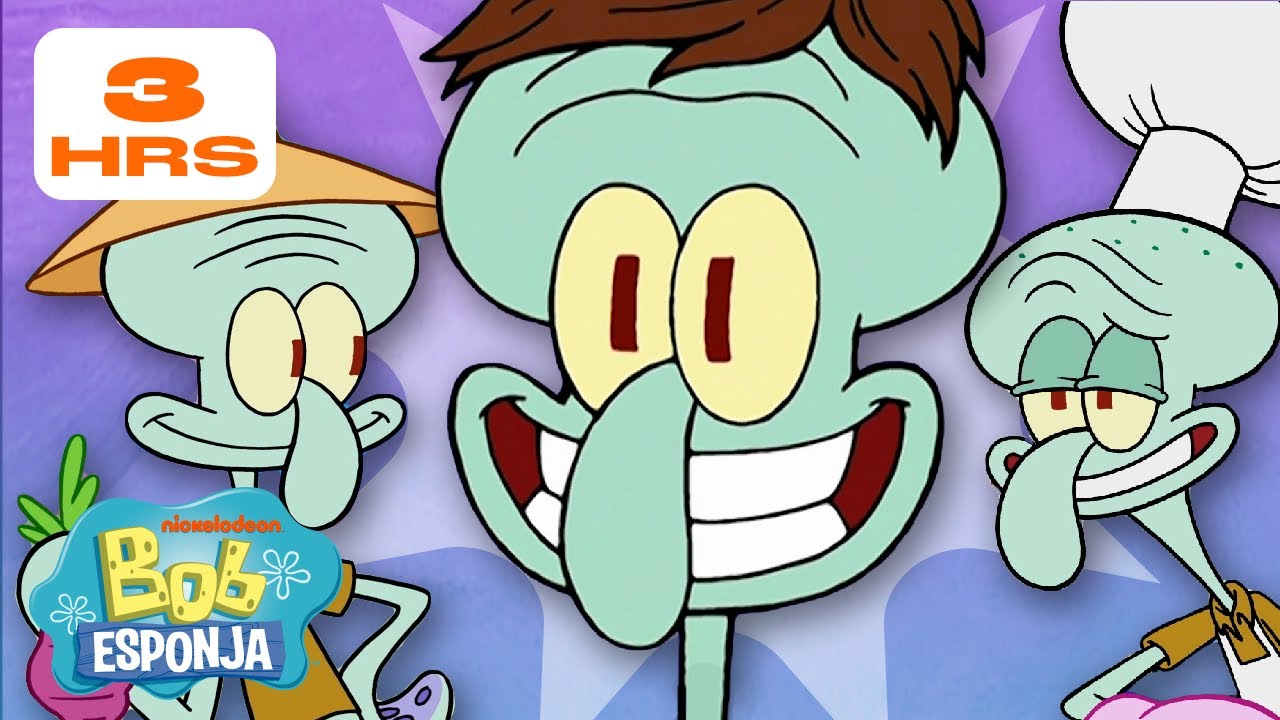 Bob Esponja | ¡2 Horas de los MEJORES Momentos de Calamardo! | Bob Esponja en Español
