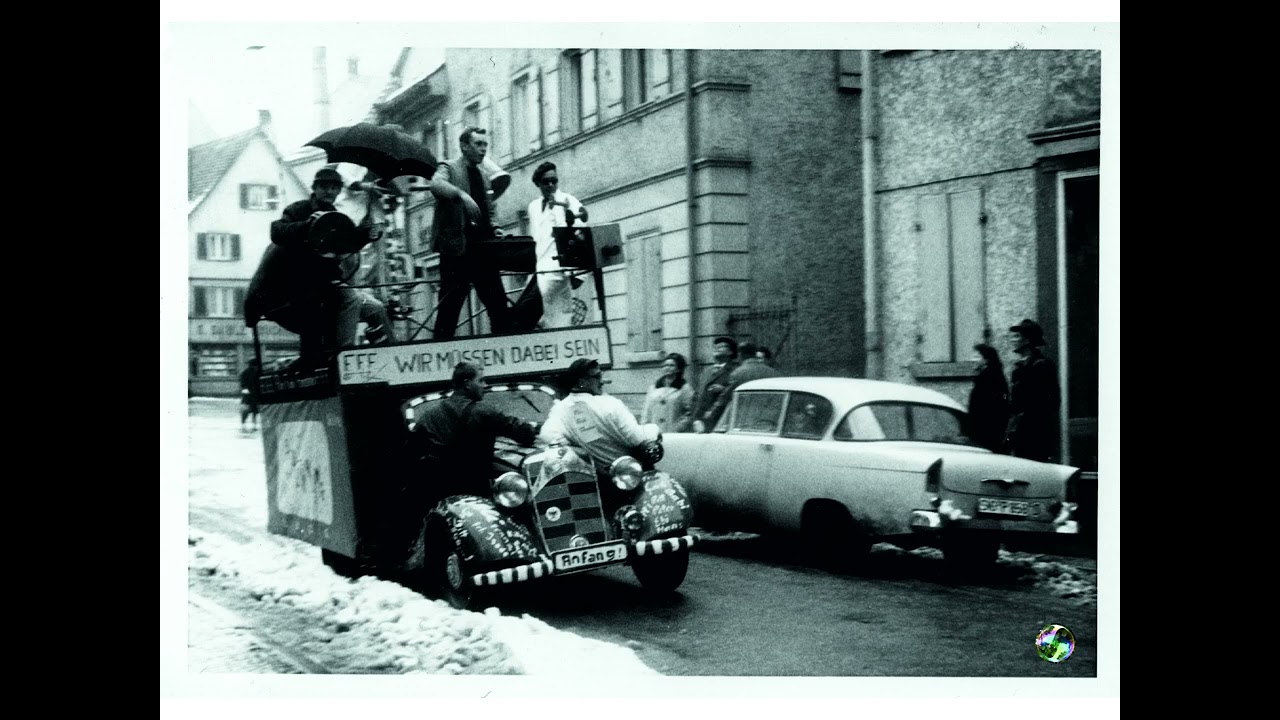 Semerenger Fasnet, Sigmaringer Fasnacht 1958/59 bis 66 in sw Foto.