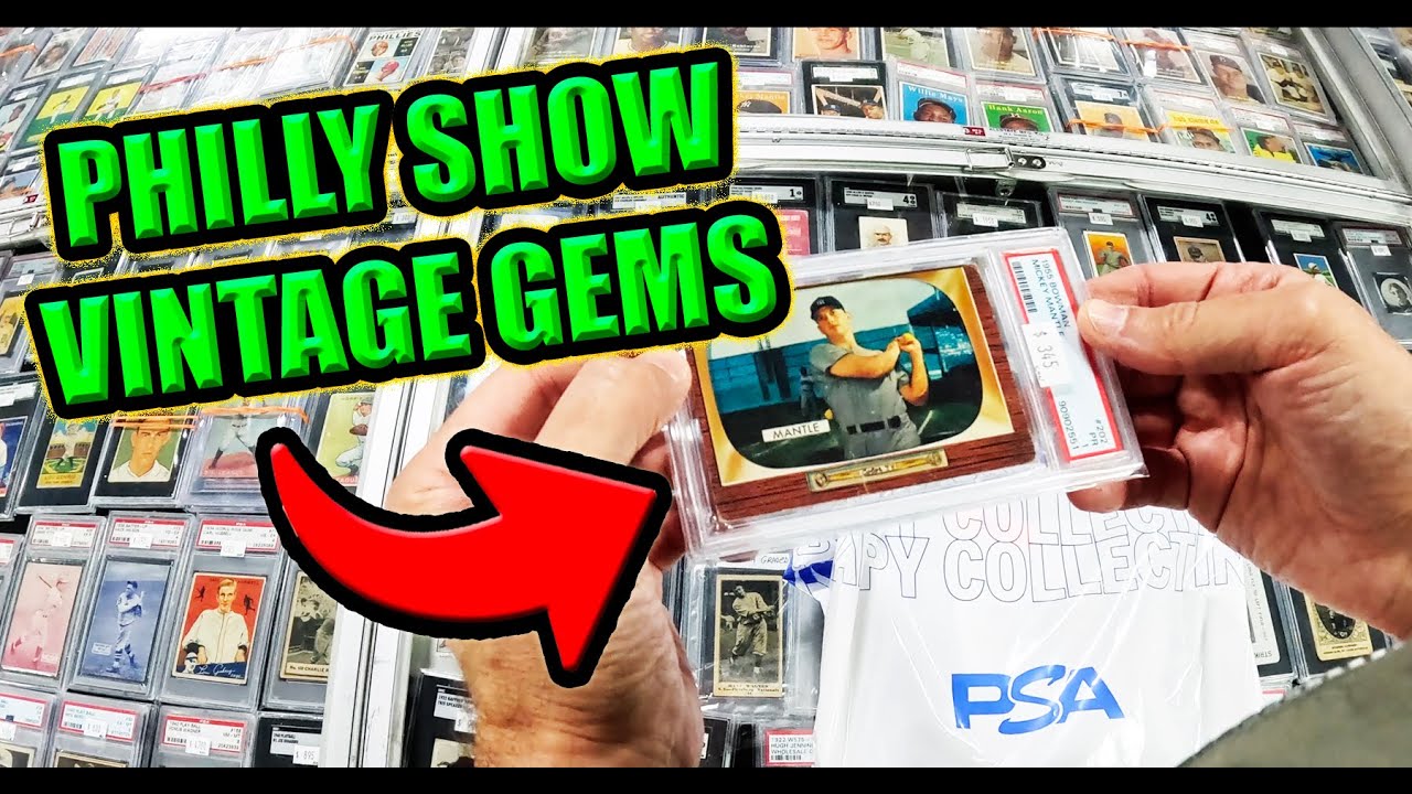 Shopping the Philly Show for Vintage Sports Cards & More #phillyshow #baseballcards #sportscards