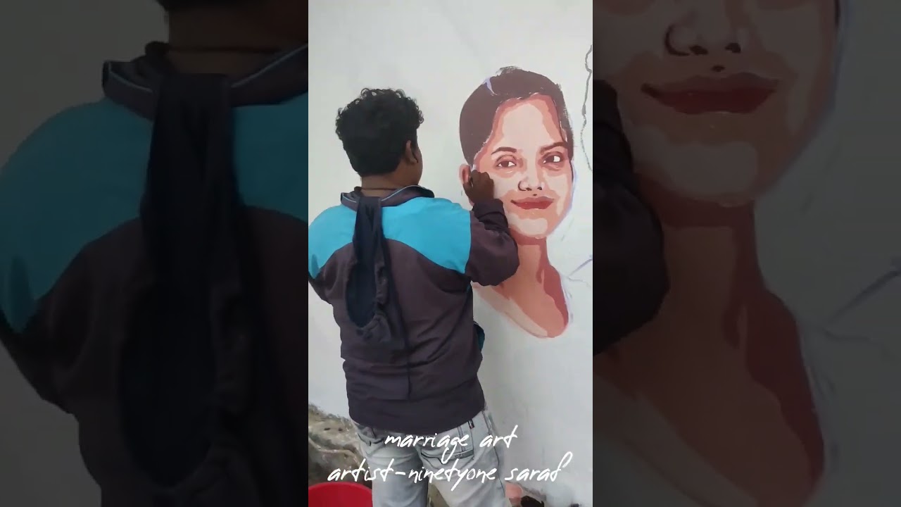 marriage art #artist #painting #viral #vairalshort #drawing #wow