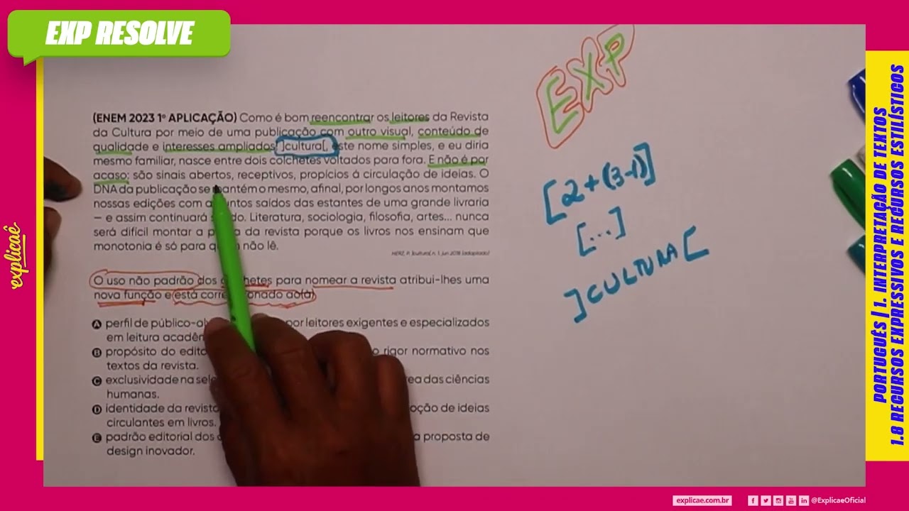 COMO É BOM REENCONTRAR OS LEITORES DA REVISTA (...) | RECURSOS EXPRESSIVOS E RECURSOS ESTILÍSTICOS