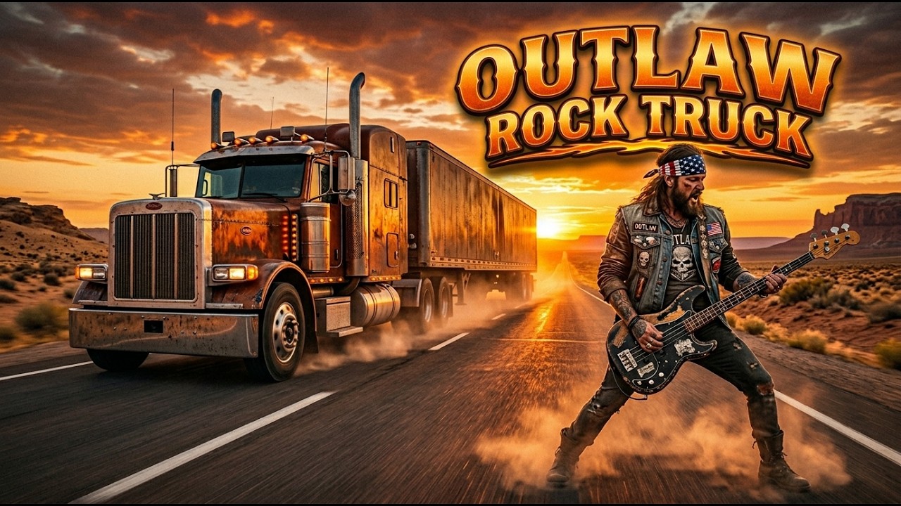 Outlaw Highway Rock Mix 🔥 Bass-Driven Desert Road Music for Long Drives