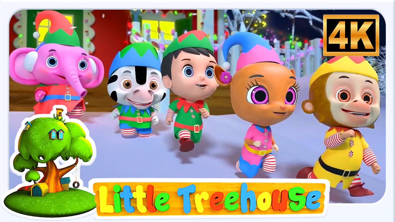 Cinque Piccoli Elfi Video Animato per Bambini in Età Prescolare e Più Brani - Little Tree House