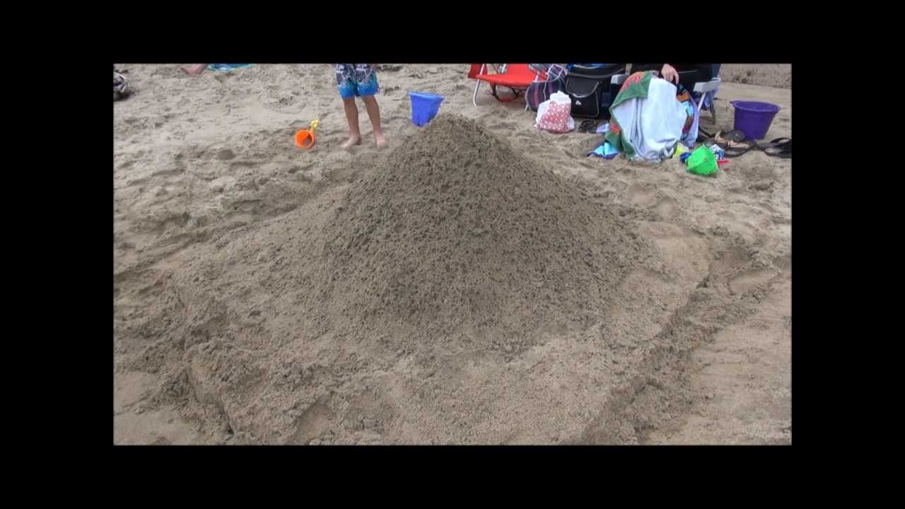 Two Hours in Two Minutes - High Speed Video of Sandcastle Construction