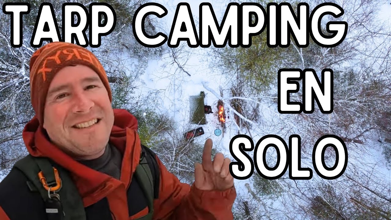 🌨️ Camping Extrême en Solo : Neige, rafales et Survie Sous Tarp! 🔥 (MERCI pour les 1000 🙏)