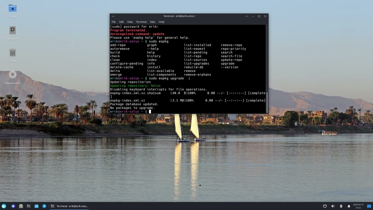 Edu 088 - Solus-Xfce-Release-2026-04-18.iso и chadwm - arcolinux-nemesis