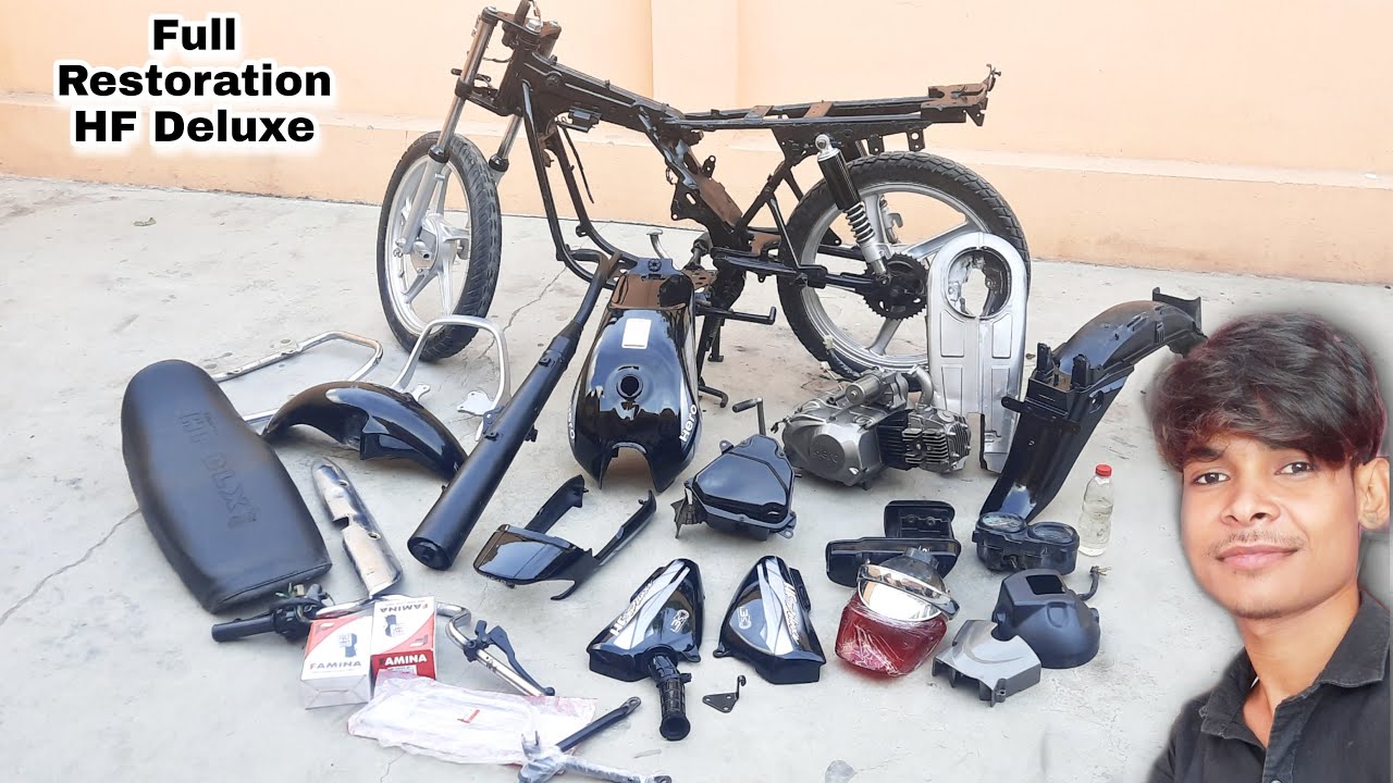 Complete Bike Assembled : Hero HF Deluxe || Rebuild Timelapse || Old Bike Restore || QBR