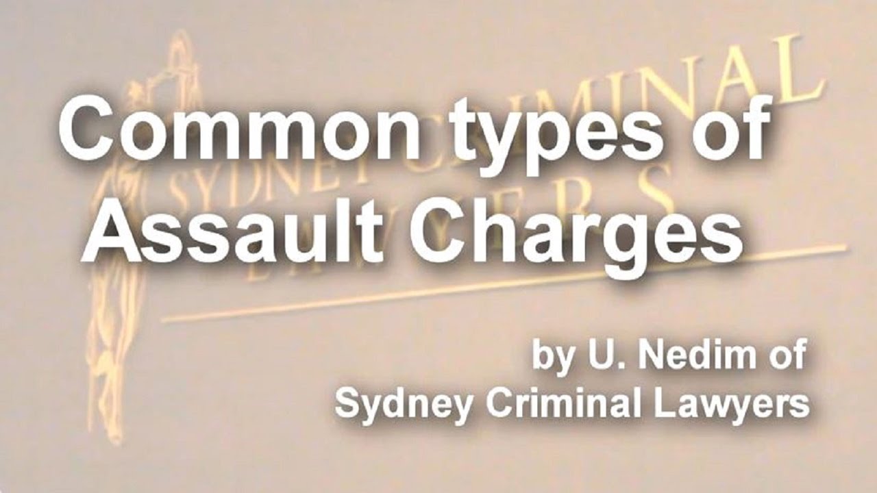 Common Types of Assault Charges