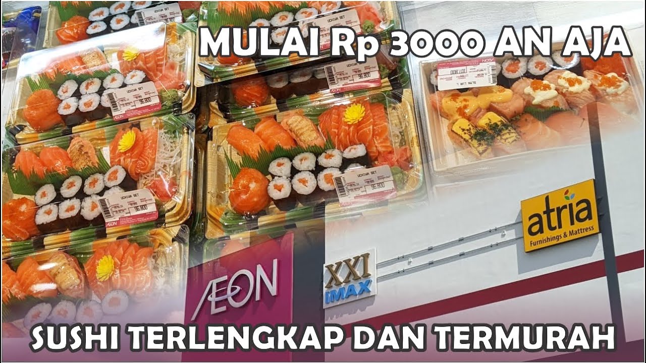 SUSHI MURMER DAN LENGKAP DI AEON MALL DELTAMAS - Sushi AEON Mall Deltamas Cikarang - Vlog Kuliner 4