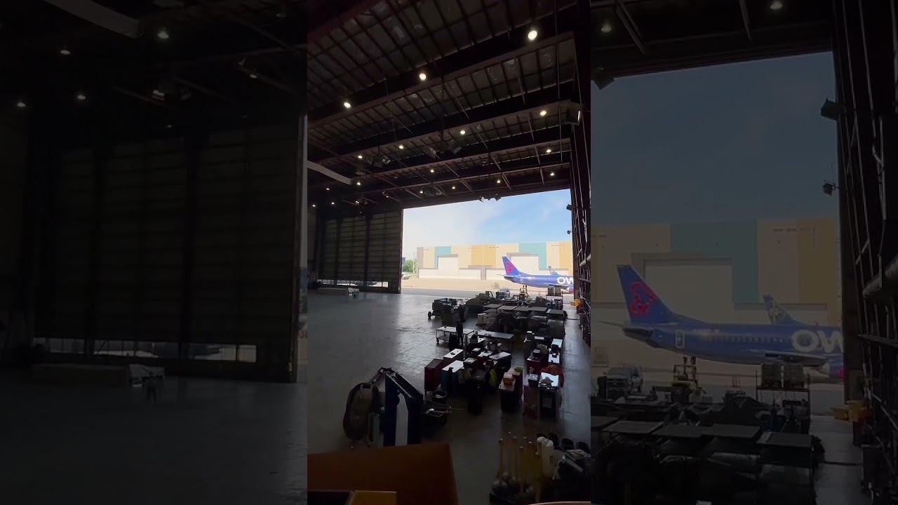 You MUST See This Hangar Door Closing (YMX)