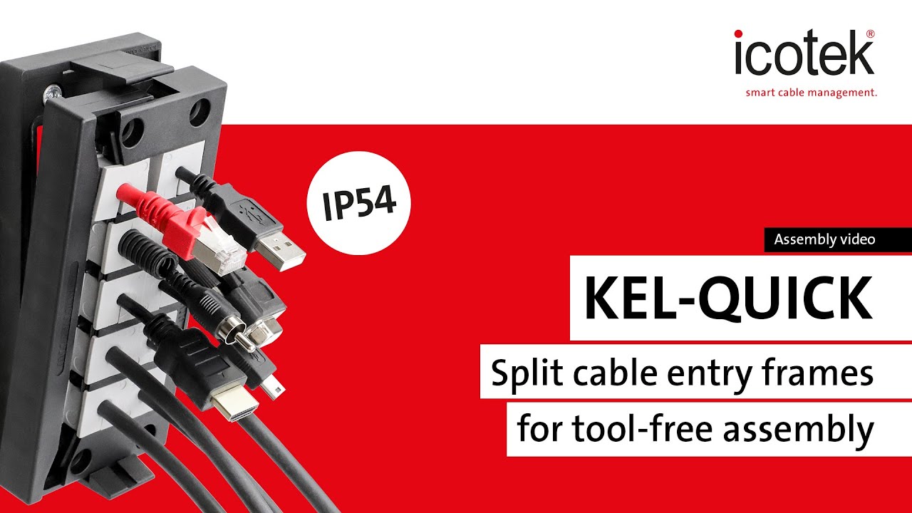 Split cable transit KEL-QUICK for tool-free assembly | icotek