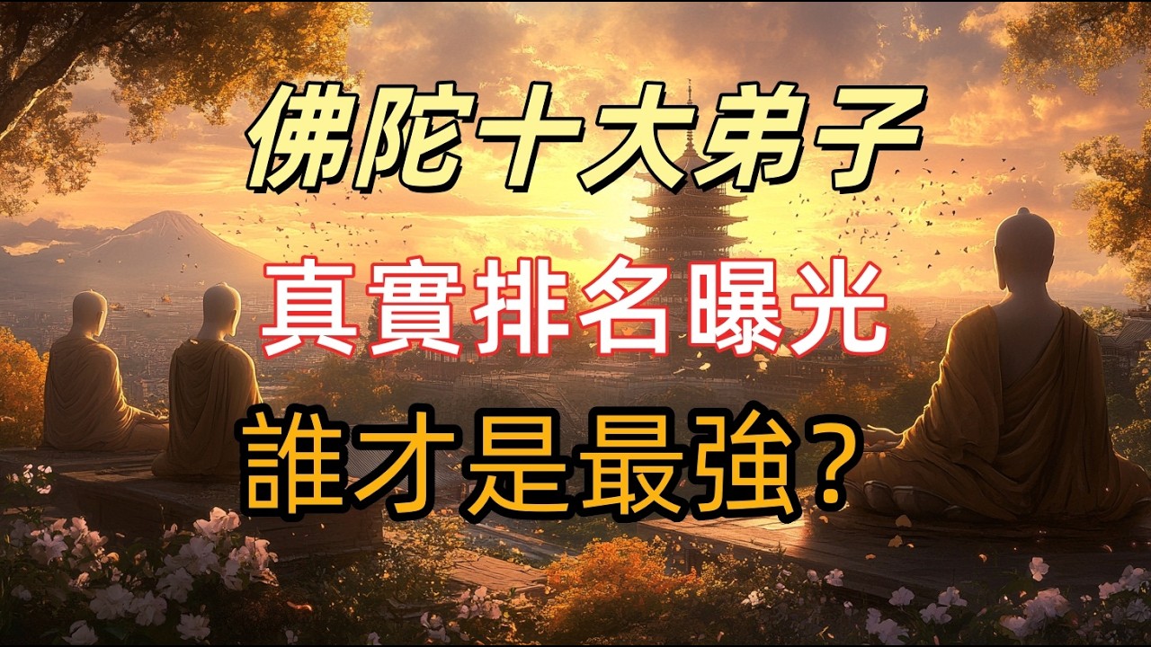 佛陀十大弟子真實排名曝光！有人看穿六道，有人神通震動三界！他們到底誰最強？