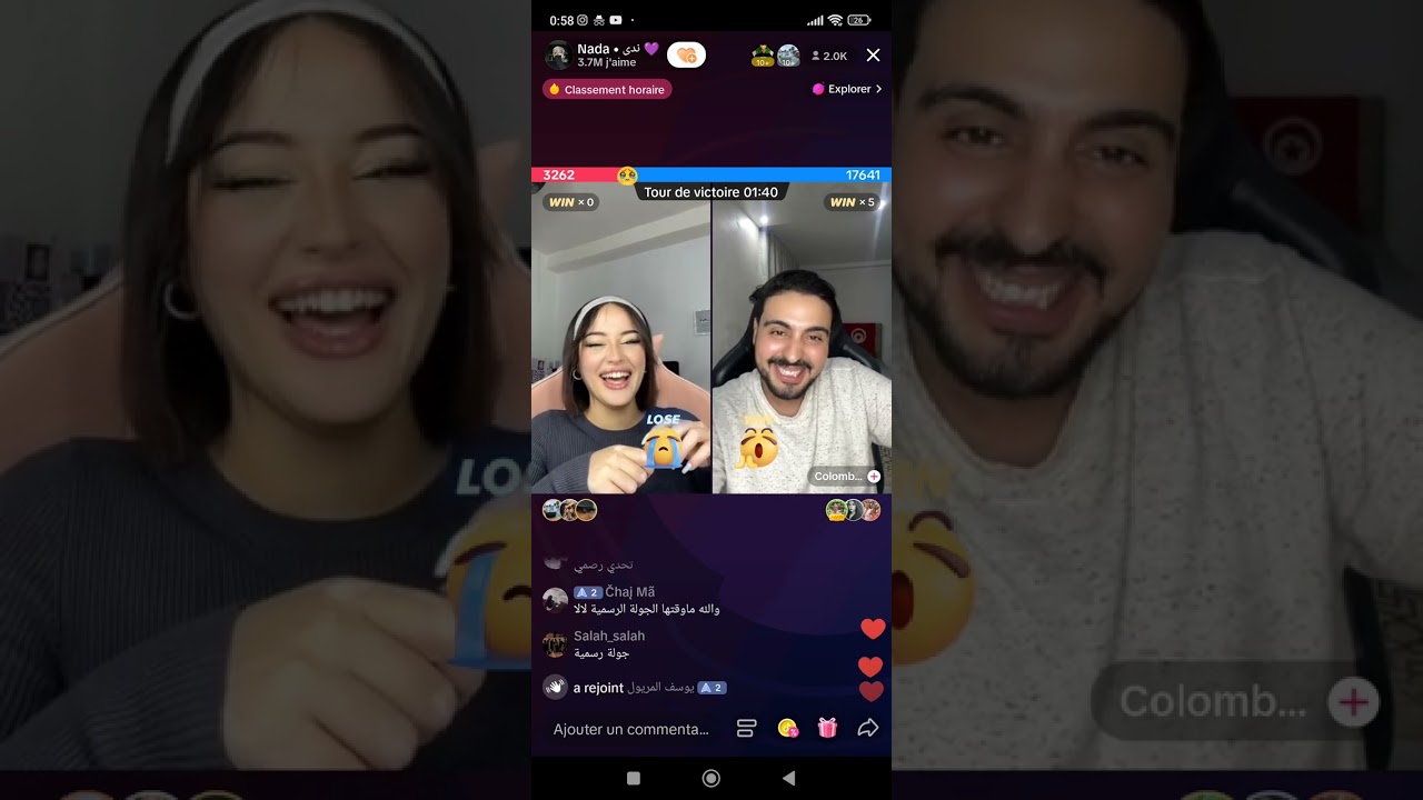 بث مباشر 🔴 ندى في تحدي قوي مع COLOMB يفوز عليها ويحكم عليها ب ... وتنفذ الحكم