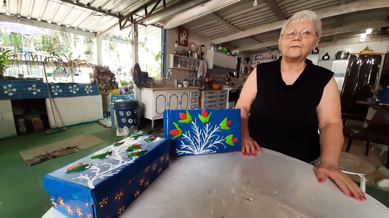 Caixas Enfeitadas com Garrafas pet | Vó Neide e suas pets 
