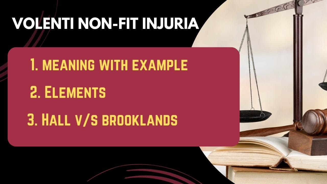 Volenti Non-Fit Injuria ||  Law Of Tort  #like #law #lawoftort