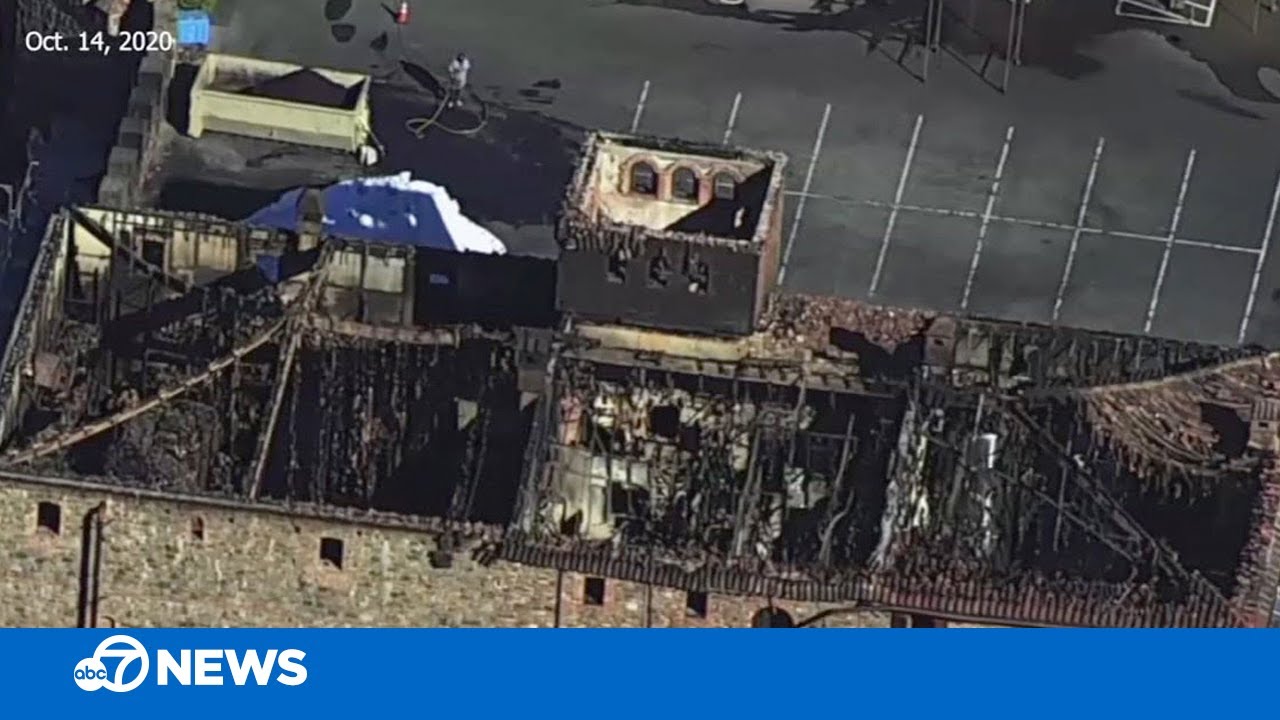 Aerial tour of wineries damaged, destroyed by California wildfire