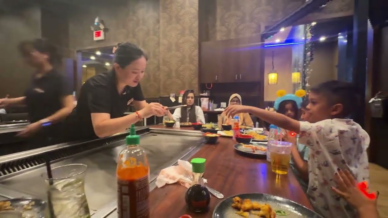 Erina Manha & Family at a Japanese Restaurant |Zaza Japan Asian Sushi & Hibachi |New York |USA |2025