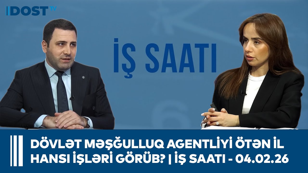 Sosial tərəfdaşlarla birlikdə 1 il ərzində məşğulluq sahəsində görülən işlər | İş saatı - 04.02.2026