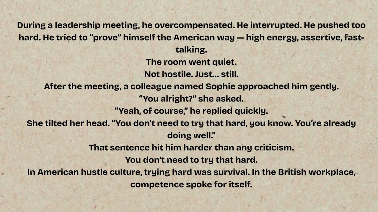 American panic after getting his second promotion in less than a year working in uk