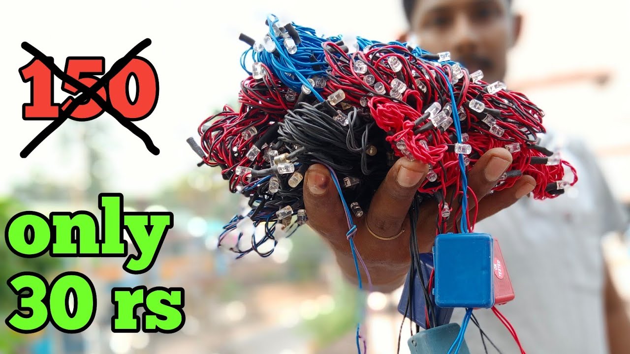 How To Make Handmade Series LED Chain At Home | हिंदी मे |