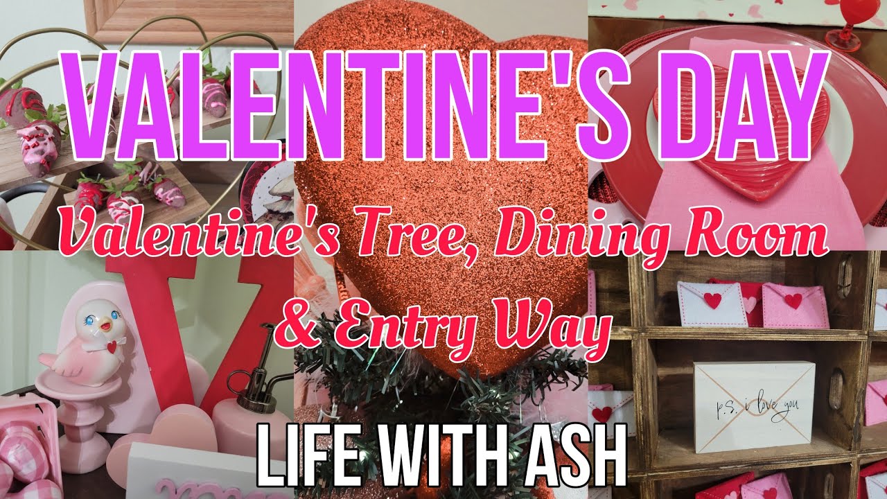 Valentine's Day Decorating  ❤️❤️  Dining Room, Entry Way & Valentine's TREE!!