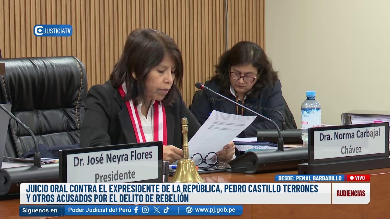 🔴#EnVivo | JUICIO ORAL CONTRA EL EXPRESIDENTE DE LA REP&Uacute;BLICA, PEDRO CASTILLO TERRONES Y OTROS