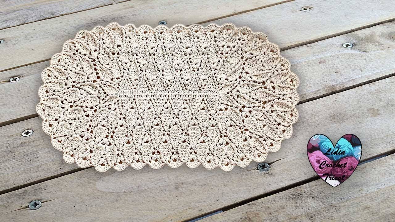 Tapis Feuilles en Relief Crochet 