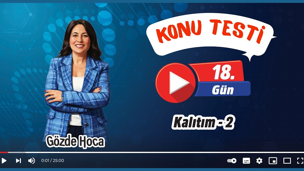 18.GÜN - KALITIM 2 SORU ÇÖZÜMÜ