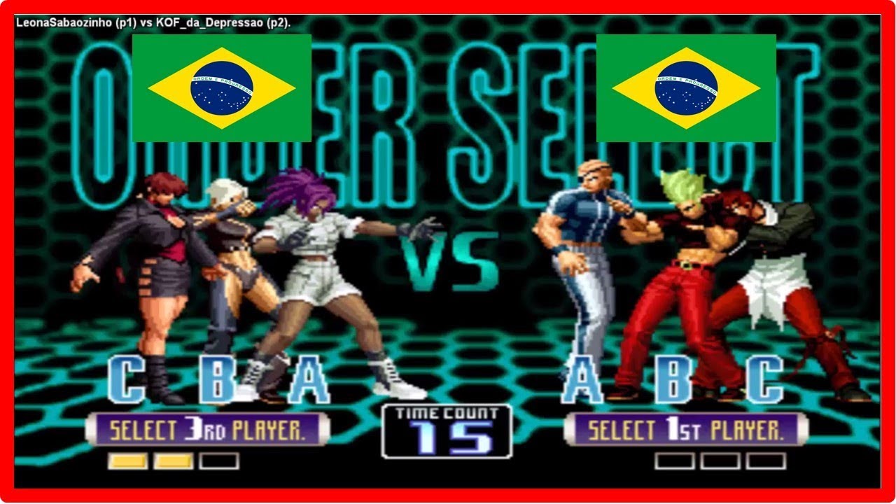 Kof 2002 - LeonaSabaozinho (brazil) vs KOF da Depressao (brazil) Fightcade