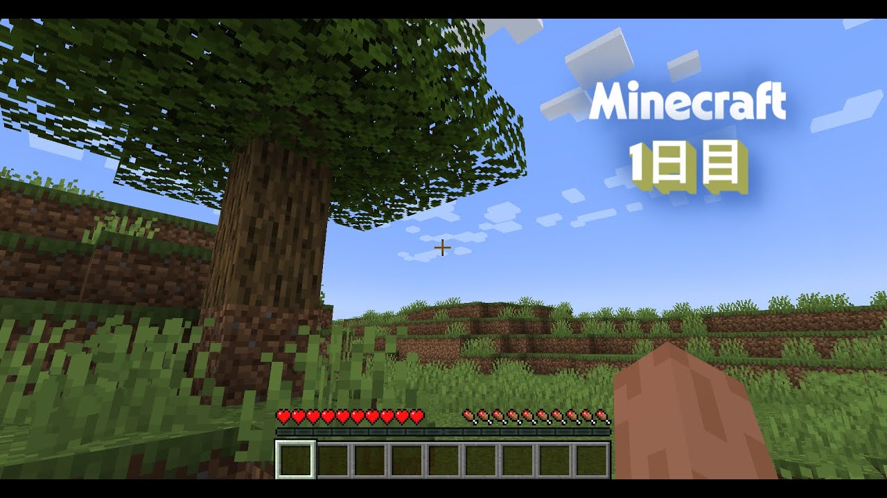 一般人マインクラフト1日目　踏み出す一歩