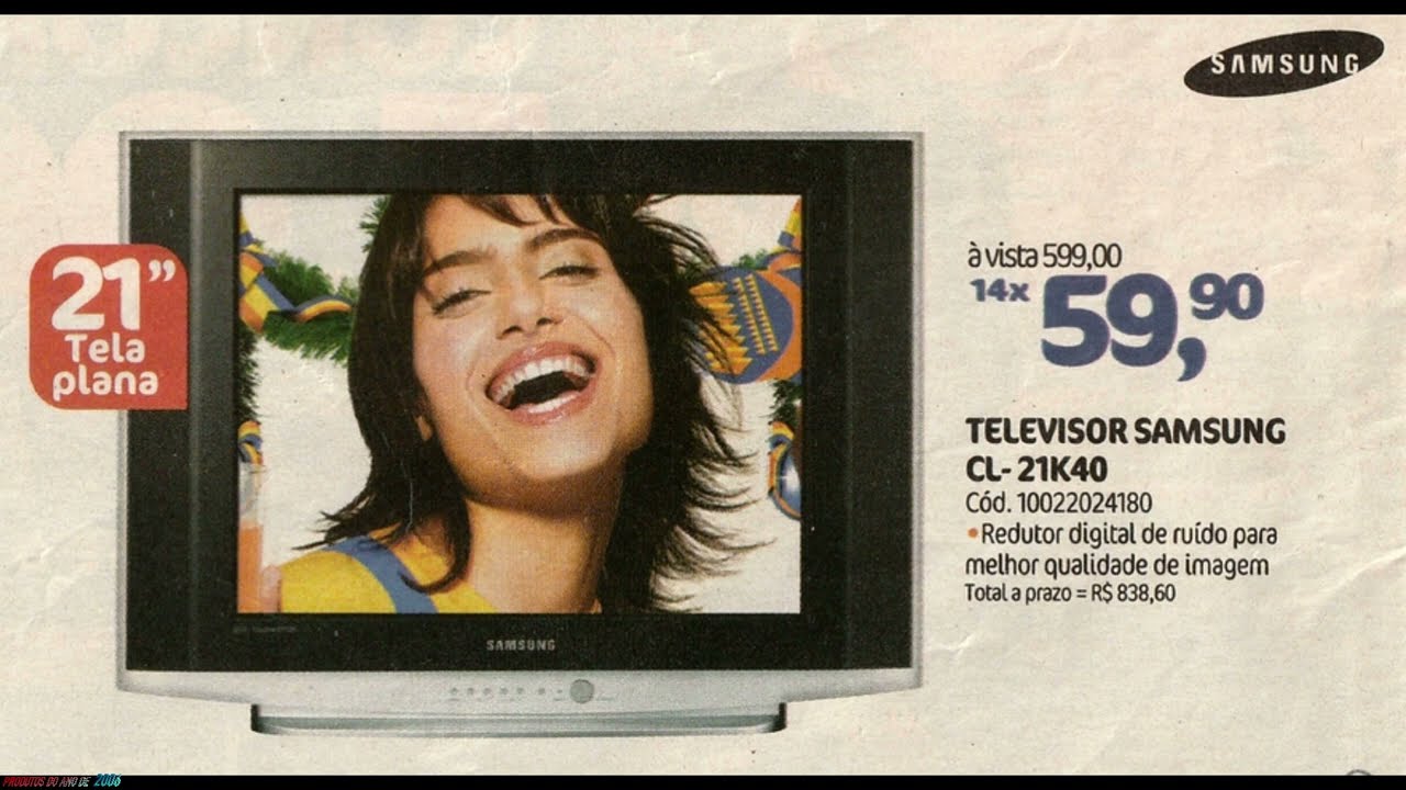 TVs de TUBO 21 a 34 polegadas do ano de 2006