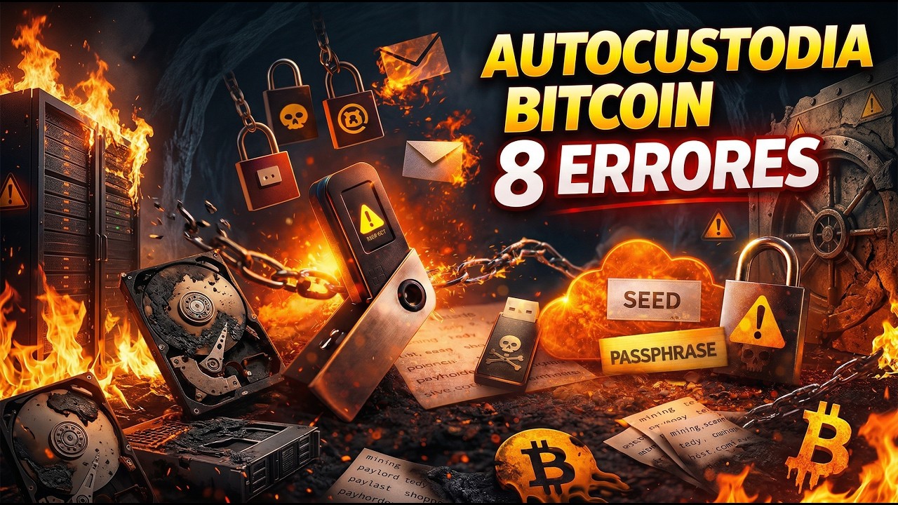 Autocustodia Bitcoin: los 8 errores que pueden poner en riesgo tus fondos