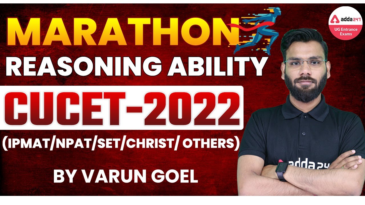CUCET 2022 Preparation | Reasoning Ability For UG Entrance Exam 2022 | CUCET Reasoning Questions