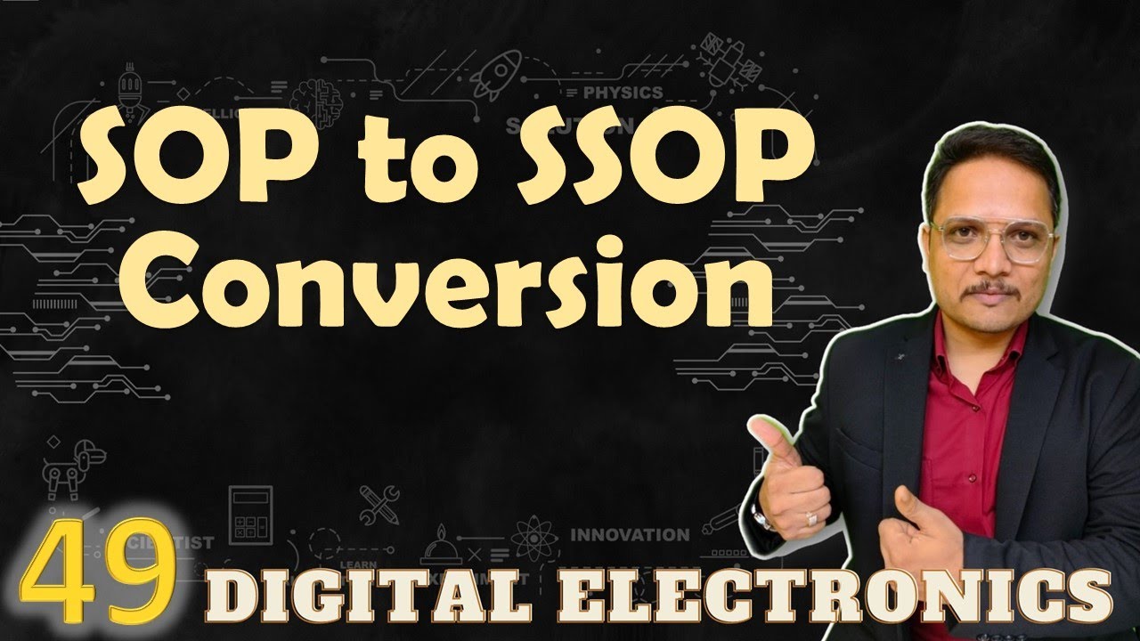 Объяснение преобразования SOP в SSOP | Булева алгебра