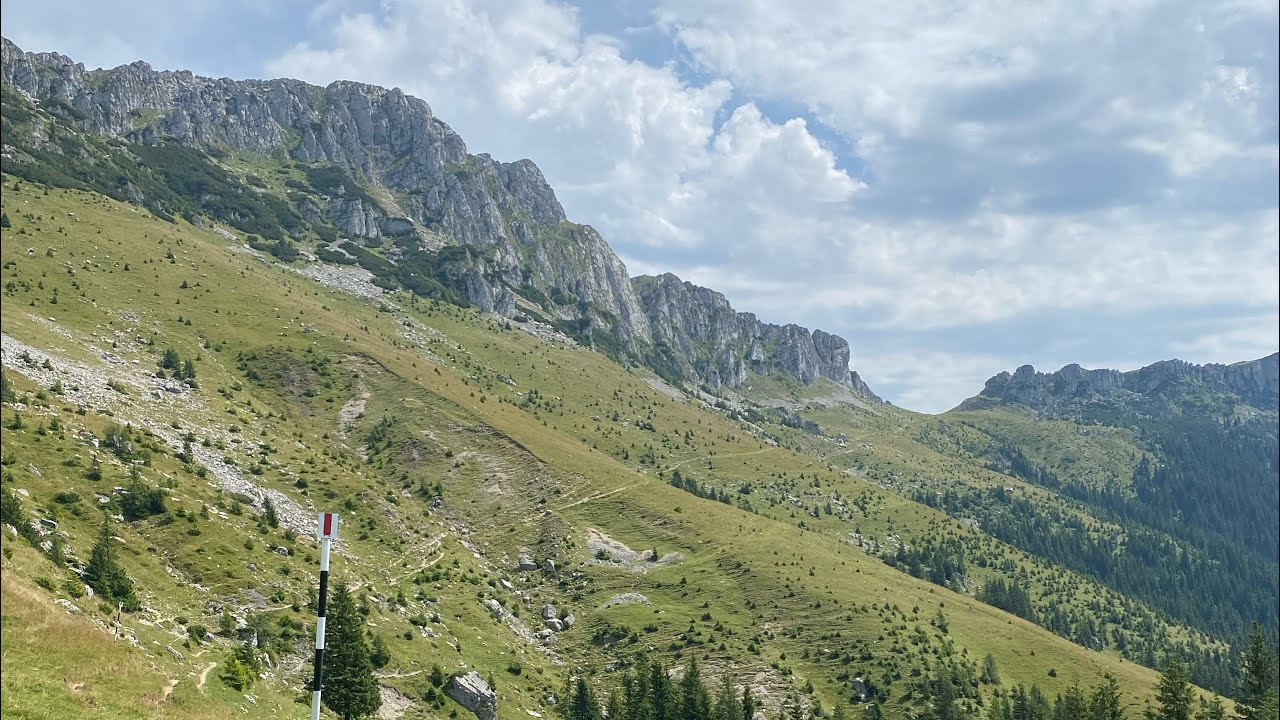 Poiana Gutanu - Moeciu de sus prin traseu marcat valea Bangaleasa, muntii Bucegi