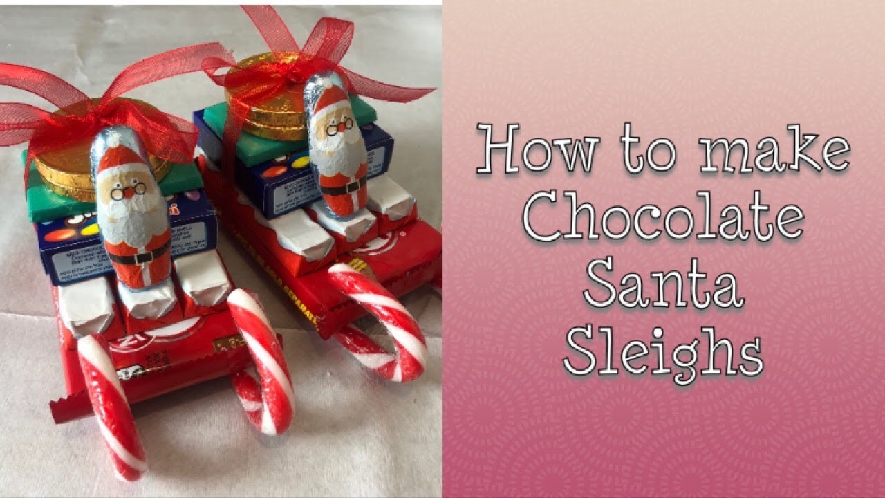 How to make a chocolate Santa sleigh // Christmas gift // Vlogmas day 10