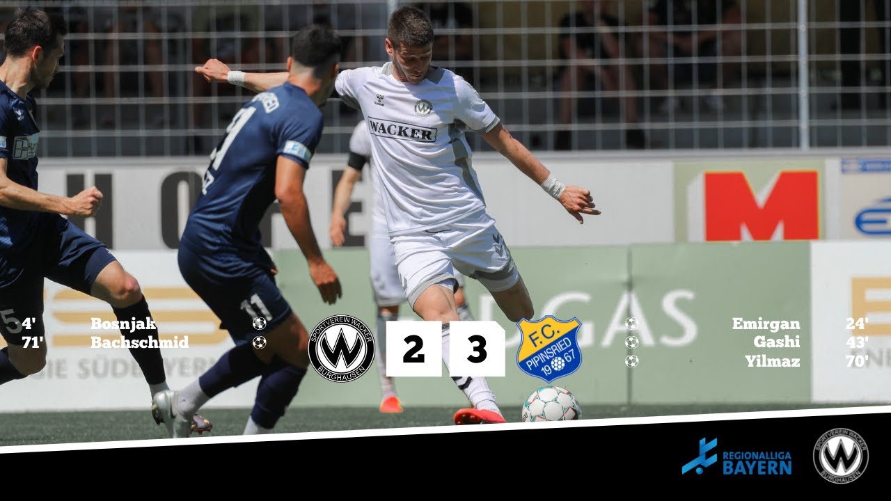 38. Spieltag: SV Wacker Burghausen - FC Pipinsried (Saison 2021/2022)