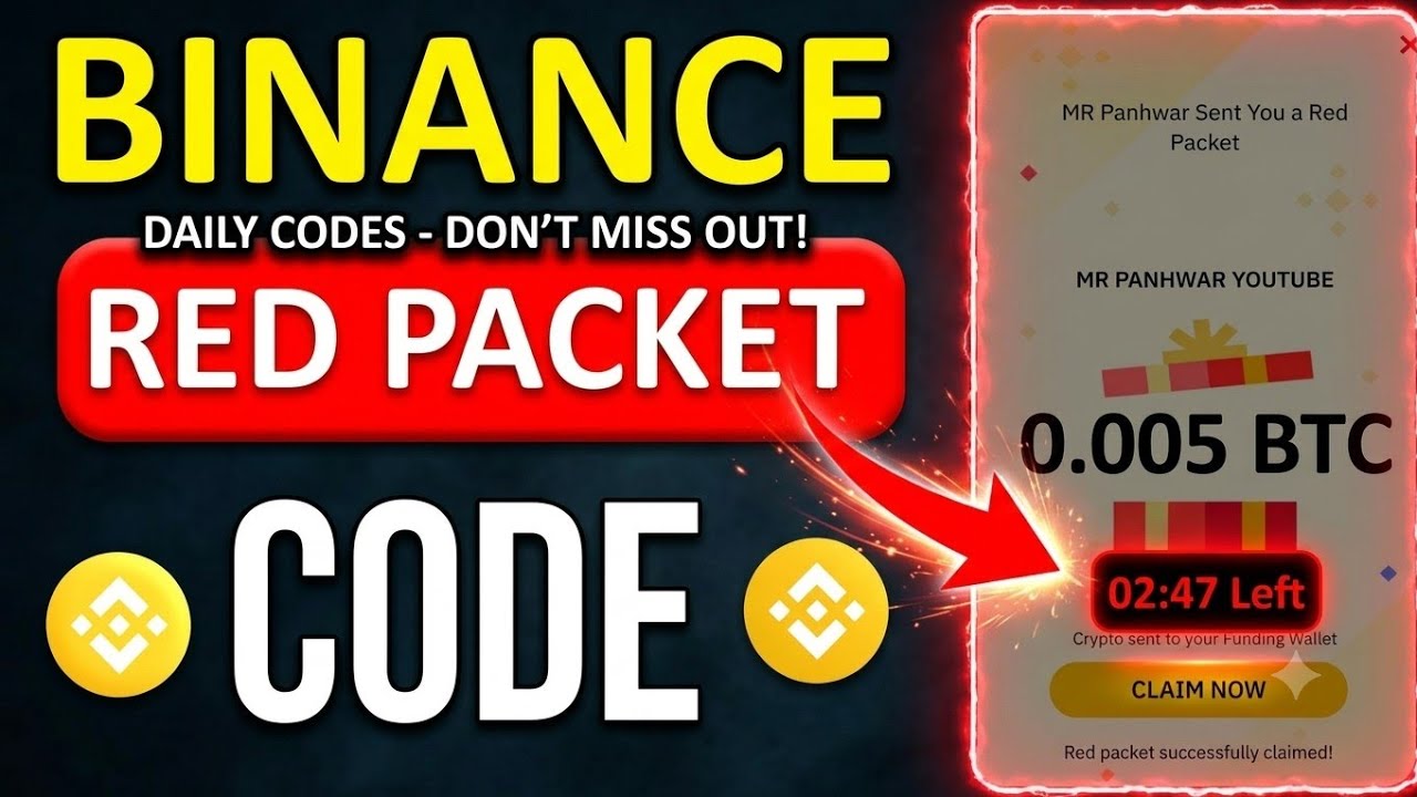 Binance Red packet code today || red packet code in Binance today || today Binance Red packet code 