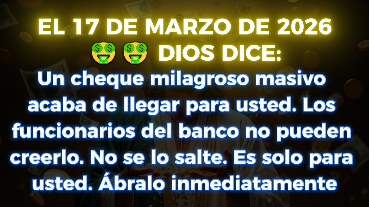🤑🤑 DIOS DICE: UN CHEQUE MILAGROSO GIGANTE LLEGÓ PARA TI… NO LO IGNORES, ÁBRELO YA