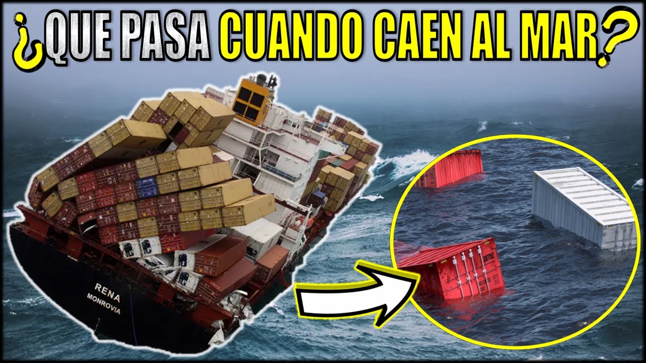 ESTO PASA SI UN CONTENEDOR CAE AL MAR